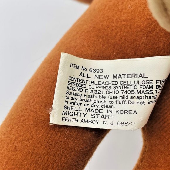 Vintage 1987 Warner Brothers Wile E Coyote Item 6393-Brown 14" Plush Collectible - Picture 5 of 6